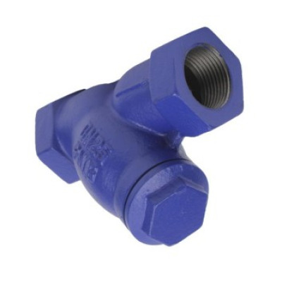 Фильтр сетчатый DN.ru FMY1131PPL-T 3/4" Ду20 Ру16 резьбовой L=100, корпус чугун GGG25, сетка SS304, уплотнение PPL, Y-образный