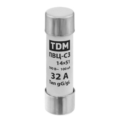 Плавкая вставка TDM ПВЦ-С3 14х51 32А
