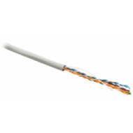 Кабель витая пара Hyperline UUTP4-C5E-S24-IN-LSZH-GY-305 (305 м)неэкранированная U/UTP, категория 5e, 4 пары (24 AWG), одножильный(solid), LSZH, нг(А)-HF, -20°C – +75°C, серый