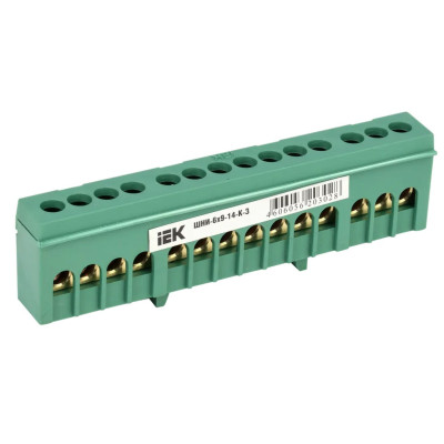 IEK YNN10-69-14KD-K06 Шина нулевая в корп. изоляции на DIN-рейку ШНИ-6х9-14-К-З