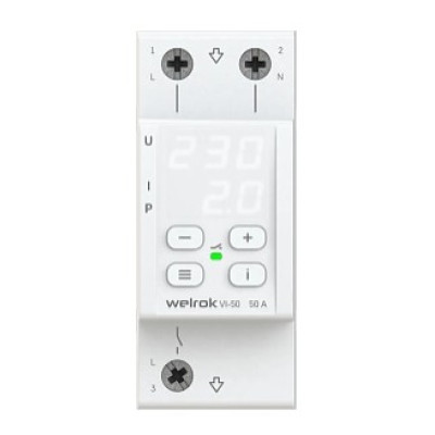 Реле напряжения c контролем тока Welrok VI-50