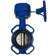 Затвор чугунный поворотный межфланцевый ABRA-BUV-VF826D450G Ру16 с редуктором