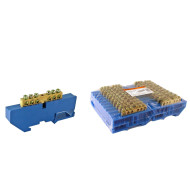 Шина TDM ELECTRIC "N" нулевая с изолятором на DIN-рейку 6x9мм стойка большая 6 групп