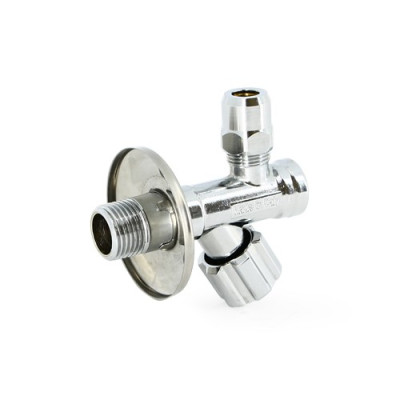 Вентиль Uni-fitt Н-обж 1/2" х 10 мм (3/8") с фильтром для подключения бачков / смесителей