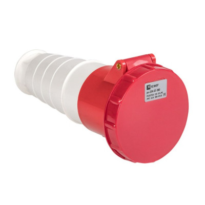 Розетка кабельная EKF силовая переносная 234 3Р+РЕ 63А 380В IP67