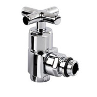 Вентиль SR Rubinetterie угловой (крест) серия "Prestige & Minimal" 1/2", цвет хром