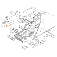 Прокалывающий нож SH310-69D (правый) на гидроножницы Delta SH310R (аналог)