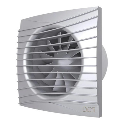 Вентилятор осевой вытяжной ЭРА.SILENT 5C gray metal D125