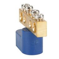 Шина нулевая с одним изолятором КЭАЗ OptiKit BB-O-N-S-4-6х9 синий