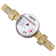 Счетчик воды Метер СВУ-15 Невод со штуцерами с обратным клапаном