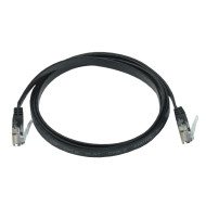 Коммутационный шнур ITK плоский категория 6 UTP 5м черный