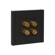 FORTE&PIANO Аудиорозетка 4-местная FP139 черный IEK
