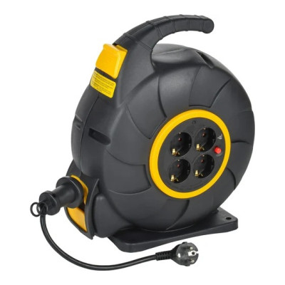 Катушка IEK TWIST УК20 4 мест. 2P+PE/20м 3х1,5мм2 автосмотка