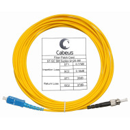 Оптический патч-корд SC-ST Cabeus FOP(s)-9-SC-ST-15m 9/125 15 метров
