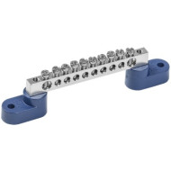 Шина N "ноль" на двух угловых изоляторах с никелевым покрытием IEK ШНИ-6х9-10-У2-С