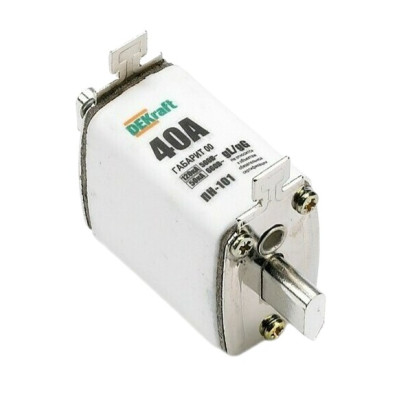 Предохранитель ножевой Dekraft тип 33 габарит 00 6А