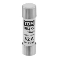 Плавкая вставка TDM ПВЦ-С2 10х38 32А