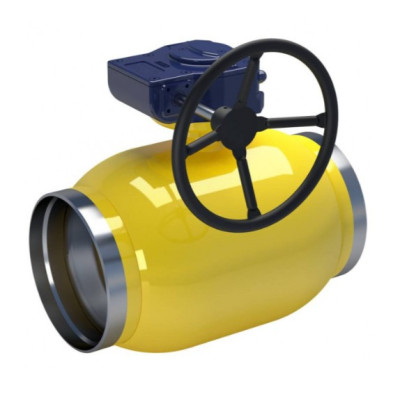 Шаровой кран NAVAL для газа Сварка DN 150, PN 25 с редуктором