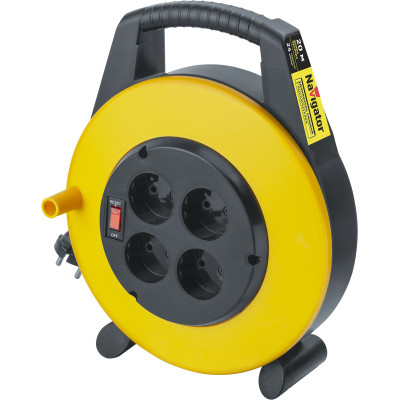 Удлинитель на катушке NAVIGATOR NPE-RС-04-20-X-2х0.75 4x20м