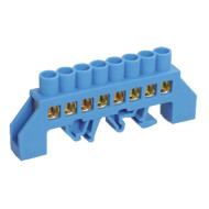 IEK YNN10-812-8DP-K07 Шина нулевая в комб. DIN-изол. "Стойка" ШНИ-8х12-8-КС-С