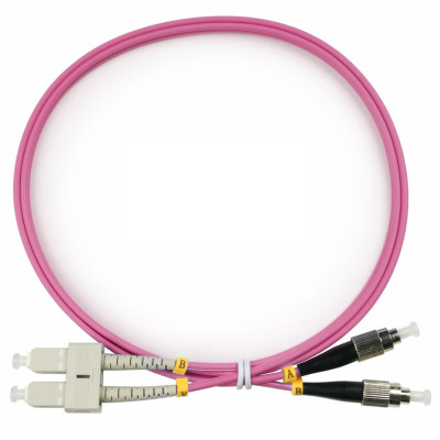 Оптический патч-корд SC-FC Cabeus FOP-50-OM4-SC-FC-1m 50/125 (ОМ4) 1 метр