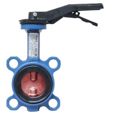 Затвор поворотный чугунный Tecofi EPDM Ду150 Ру16 диск нержавеющая сталь