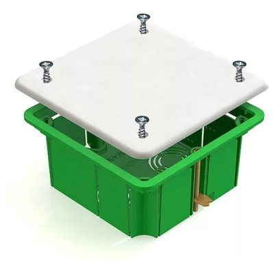 Коробка распределительная Greenel СП в ГВЛ 92х92х45 с мет.лапками