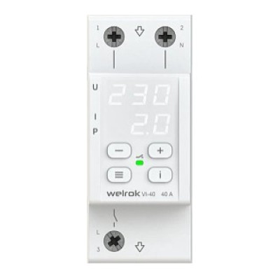 Реле напряжения c контролем тока Welrok VI-40