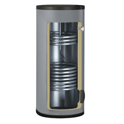 Бойлер 400 л с 2-я ТО Gekon B02 51/23 кВт напольный INOX