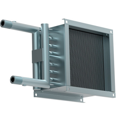 Водяной нагреватель для круглых и квадратных каналов Zilon ZWA 300x300-2