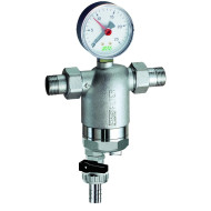 Фильтр FAR 300мкм с магнитной вставкой с манометром Max: 95 °C 25 бар 1/2" НР