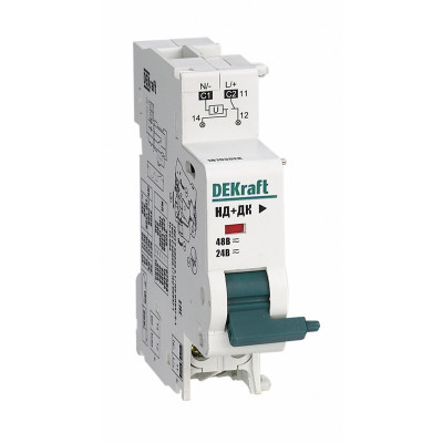 Расцепитель Dekraft независимый c дополнительным контактом 220В для ВА-101