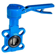 Затвор дисковый поворотный Danfoss VFY LH Ду 250 Ру16 чугун с рукояткой