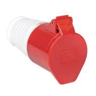 Розетка кабельная EKF силовая переносная 214 3Р+РЕ 16А 380В IP44