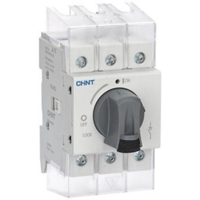 Рубильник CHINT 3п NF2-63/3DIR 63А со станд. ручкой на DIN-рейку или монтаж. плату (R) 324160