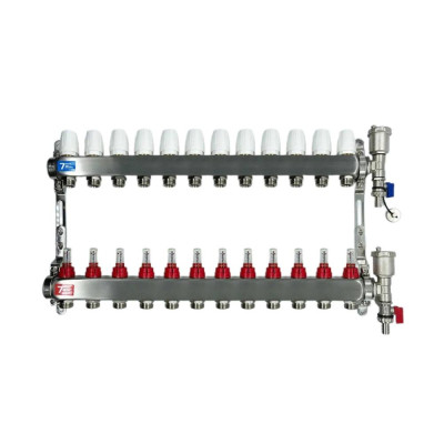 Группа коллекторов "ViEiR" с расход 12-вых нерж без кранов1"x3/4"