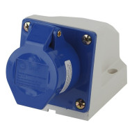 Розетка стационарная наружная 113 2Р+РЕ 16А 220В IP44 (10/100/1600) ЭРА