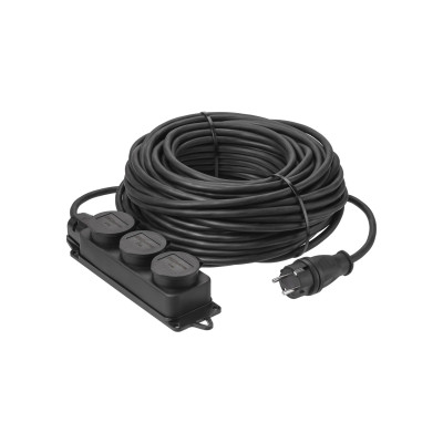 Удлинитель-шнур силовой TDM ELECTRIC Народный IP44 3 гнезда с/з 4000 Вт 50 м