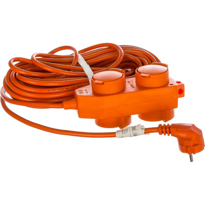 Удлинитель 4х20м с заземл. 16А IP44 У16-040 ПВС3х1.5 розетки с защ. крышкой UNIVersal 9633861