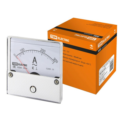 Амперметр TDM А80Н 300А/5А-2,5, (без поверки)