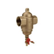 Фильтр магнитный T-образный латунь R146M Ду25 Ру10 м/м 110C со сливным краном Giacomini