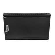 Шкаф настенный 6U Netko серия WMA (Wall Maestro) (600х450х370), разборный, передняя металлическая дверь, черный "А"