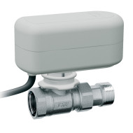 Шаровой кран FAR 2-х ход. 8,4 куб.м/ч 1/2" ВР-американка с приводом 40сек 220В