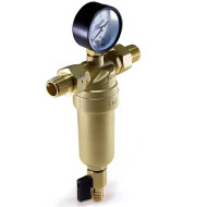 Фильтр промывной 1/2 с манометром TIM