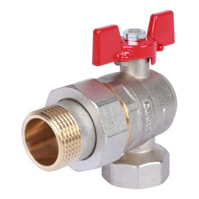 Шаровой кран ROMMER угловой с американкой 1" ВН/НР RBV-0006-0610225 RG008UB5BOHQSP