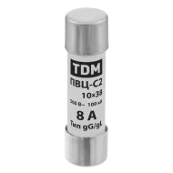 Плавкая вставка TDM ПВЦ-С2 10х38 8А