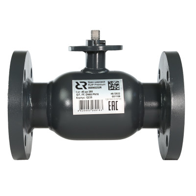 Шаровой кран Ридан JiP-R Premium FF фланцевый без редуктора со стандартным проходом, фланцем под электропривод, Ду400