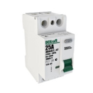 Выключатель дифференциального тока Dekraft ВДТ двухполюсный 32A 30мА УЗО-03