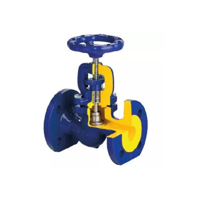 Вентиль запорный сальниковый Zetkama DN065, PN16, корпус - чугун GJL-250 (GG25), Ф/Ф, штурвал