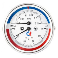 Термоманометр Росма ТМТБ-41Р.3 (0-150С) (0-1,6MPa) G1/2. 2,5